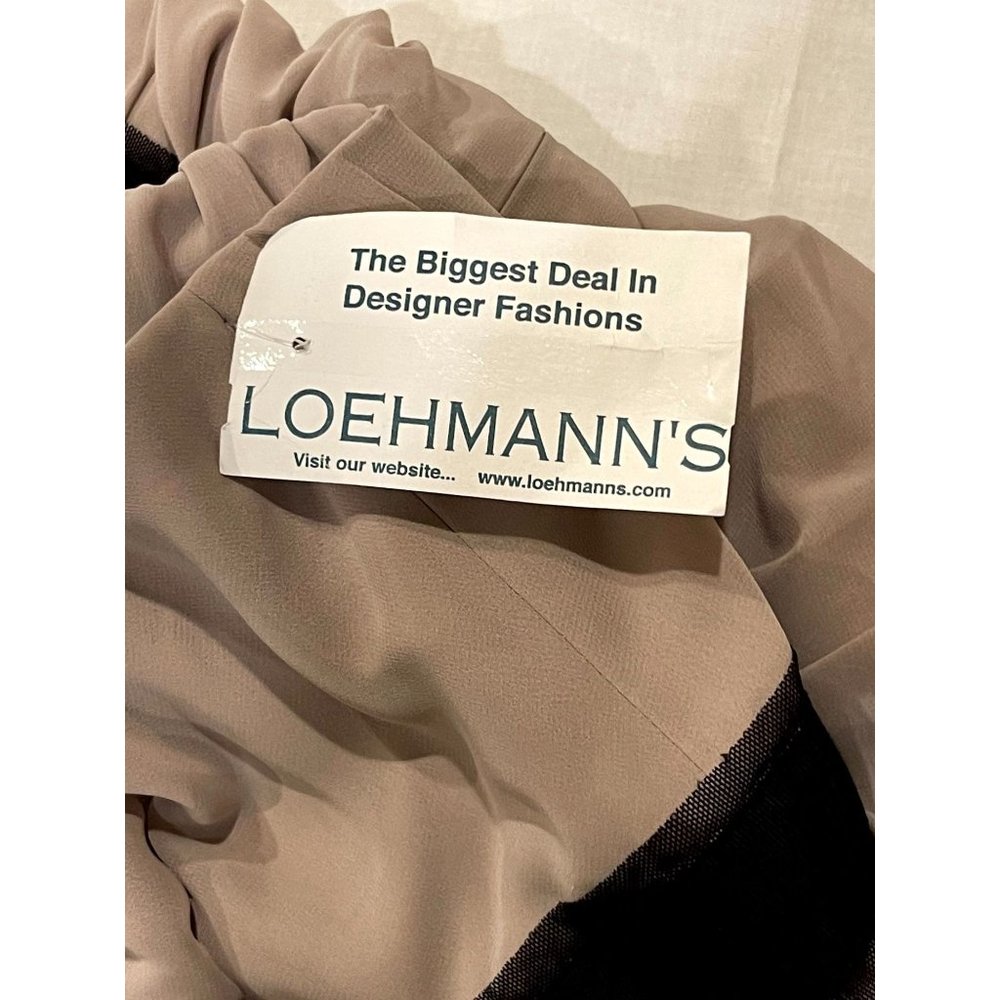 Max and Cleo Women's One Shoulder Chiffon Cocktail Party Mini Dress Taupe Size 4 - Picture 10 of 12